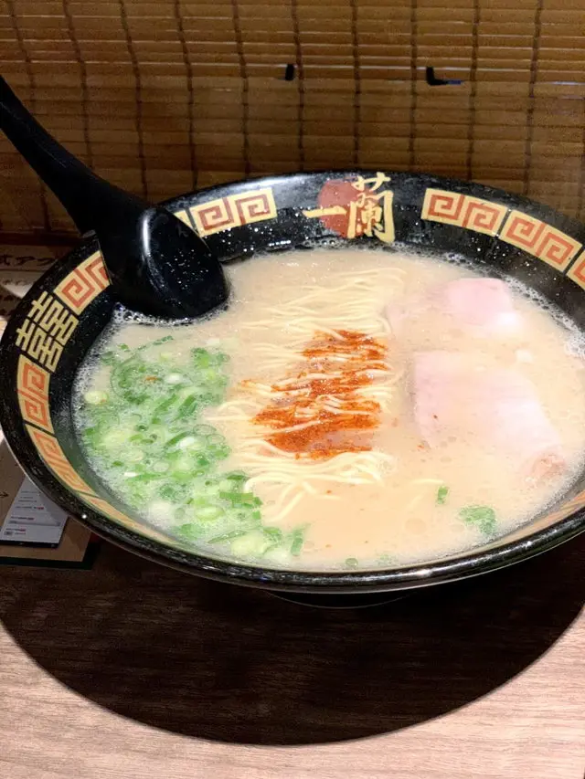 一蘭のラーメン