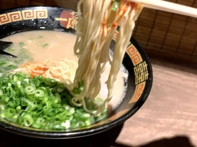 一蘭のラーメン