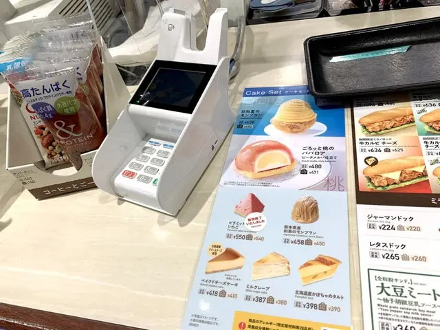 ドトール店舗の注文カウンター