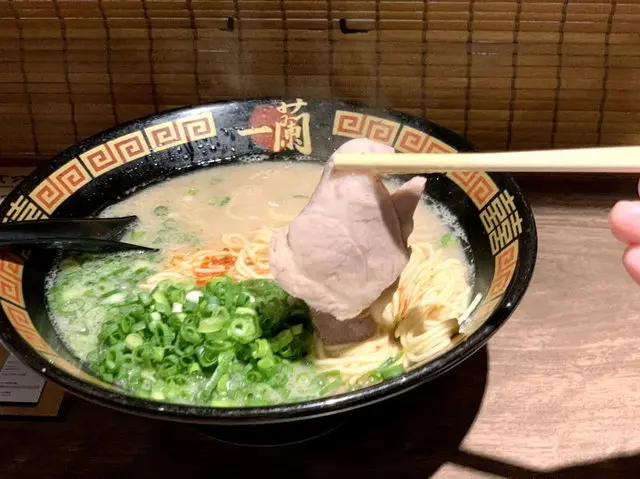 一蘭のラーメン