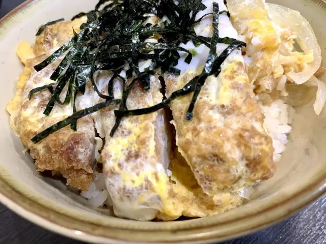 ゆで太郎のミニかつ丼