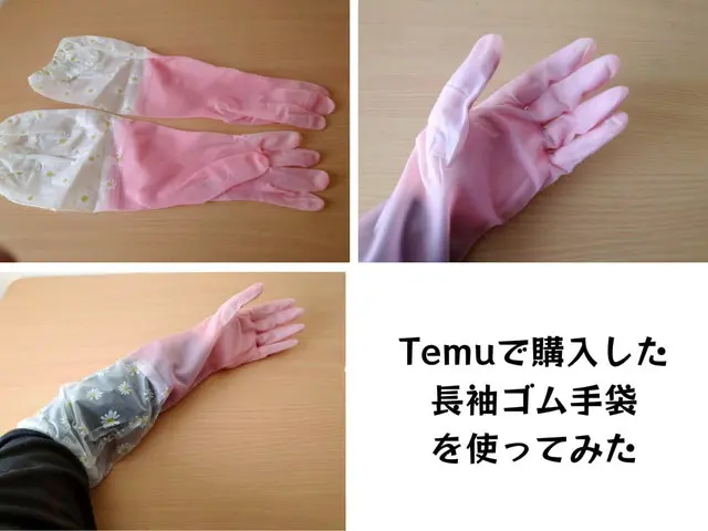 Temuで購入した長袖ゴム手袋