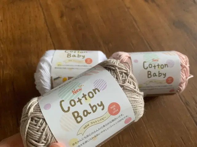 キャンドゥで購入した毛糸「New Cotton Baby」